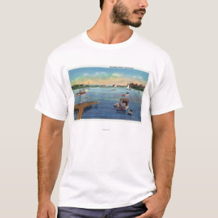 T-shirt Vue du port de Harwichport Wychmere