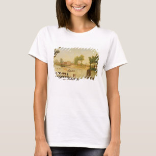 T-shirt Vue du Shepperton sur la Tamise, ensuite