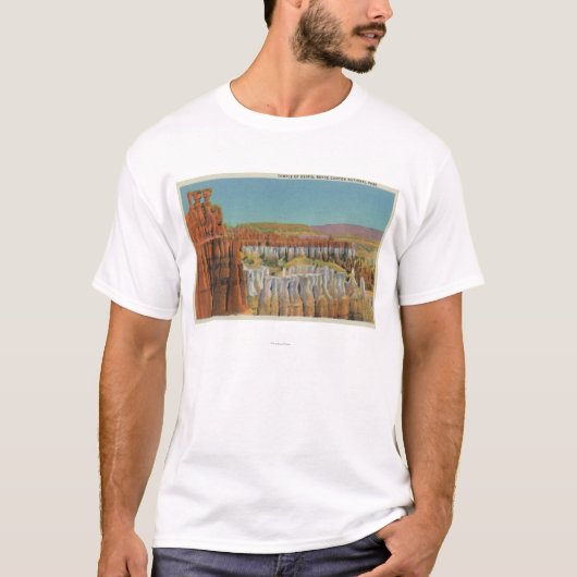 T-shirt Vue du temple d'Osiris (Devant)