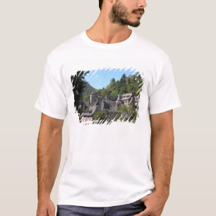 T-shirt Vue du village médiéval (photo)
