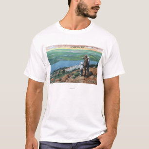 T-shirt Vue d'un garde forestier et des garçons semblant