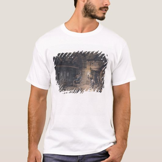 T-shirt Vue d'une cellule dans la bastille (Devant)
