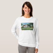 T-shirt Vue d'une vieille maison de Cape Cod (Devant entier)