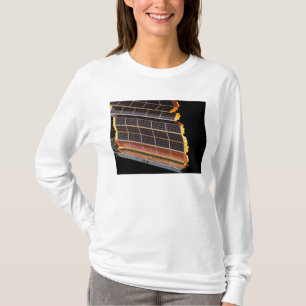 T-shirt Vue en gros plan des rangées solaires