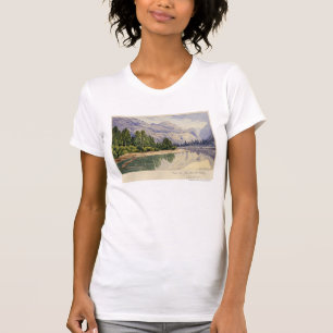 T-shirt Vue en vallée la Californie de Yo-Semite