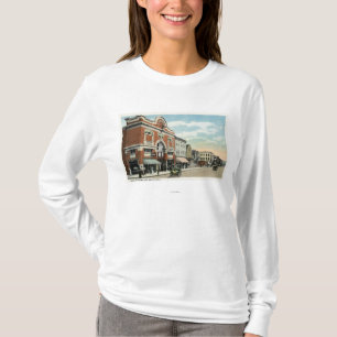 T-shirt Vue est de rue principale du théâtre américain