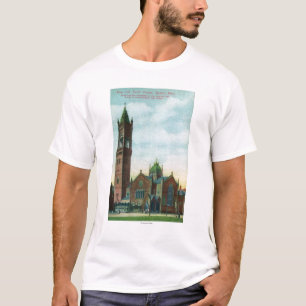 T-shirt Vue extérieure de la nouvelle vieille église du