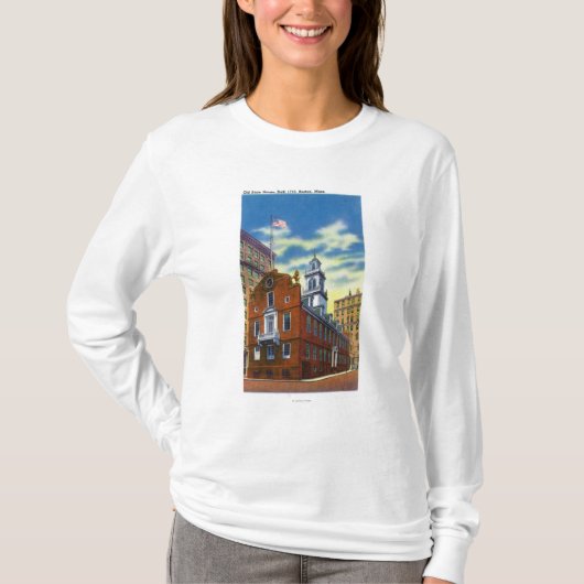 T-shirt Vue extérieure de la vieille Chambre d'état (Devant)