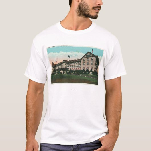 T-shirt Vue extérieure de l'hôtel Champlain (Devant)