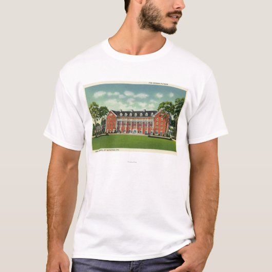 T-shirt Vue extérieure de l'hôtel de Gideon Putnam (Devant)