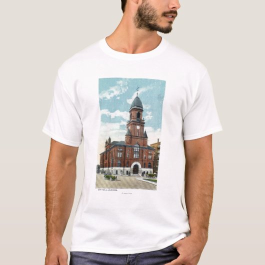 T-shirt Vue extérieure de ville hôtel (Devant)