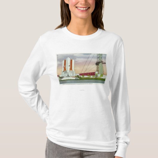 T-shirt Vue extérieure du bâtiment de gouvernement des USA (Devant)