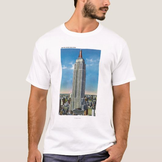T-shirt Vue extérieure du bâtiment d'état d'empire (Devant)