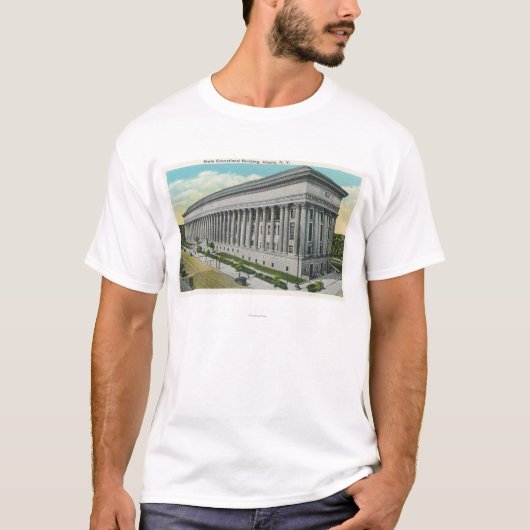 T-shirt Vue extérieure du bâtiment éducatif d'état (Devant)