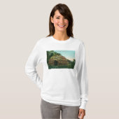 T-shirt Vue extérieure d'un comté de Tule HutLake, CA (Devant entier)