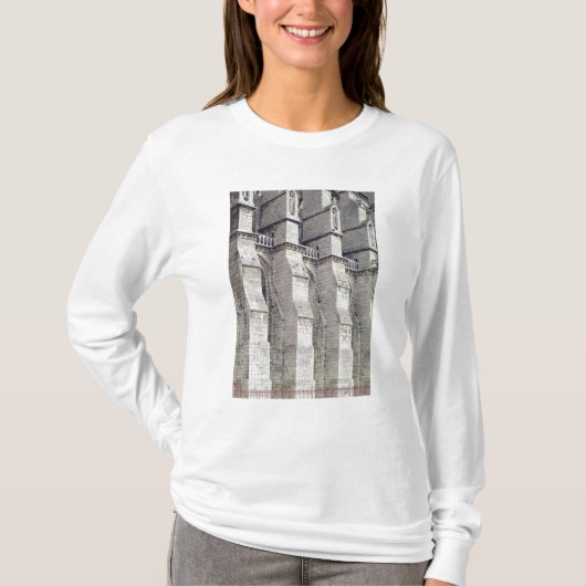 T-shirt Vue extérieure montrant les contreforts (Devant)