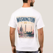 T-shirt Vue historique de Washington DC (Dos)