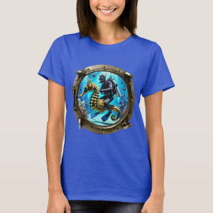 T-shirt Vue hublot du plongeur de la SCUBA à cheval URM
