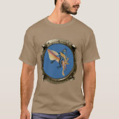 T-shirt Vue hublot d'un plongeur de la SCUBA qui monte un  (Devant)