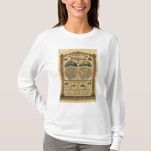 T-shirt Vue imagée du monde (Devant)