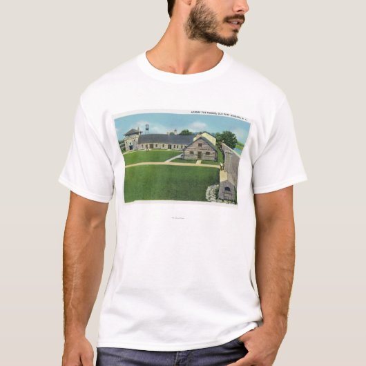 T-shirt Vue intérieure de vestibule dans le vieux Français (Devant)