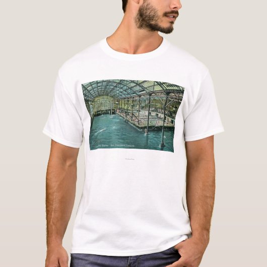 T-shirt Vue intérieure des bains d'intérieur de Sutro (Devant)