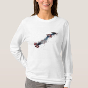 T-shirt Vue microscopique de Wireframe des albicans de
