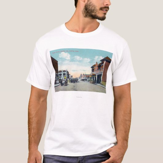 T-shirt Vue occidentale de StreetVisalia principal, CA (Devant)