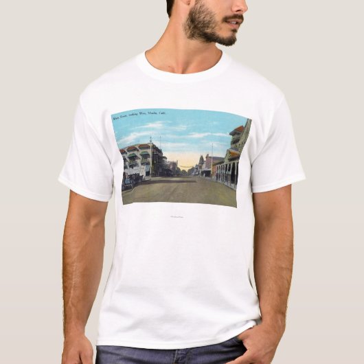 T-shirt Vue occidentale de StreetVisalia principal, CA 2 (Devant)