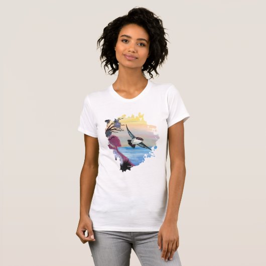 T-shirt Vue Oiseaux (Devant entier)