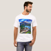 T-shirt Vue Panoramique De L'Everest Mountain Nepal (Devant entier)