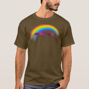 T-shirt Vue panoramique de Washington DC Arc-en-ciel Fiert