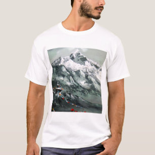 T-shirt Vue Panoramique Du Camp Everest Base