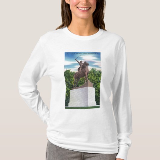 T-shirt Vue rigide de statue de GEN John (Devant)