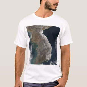 T-shirt Vue satellite de la chute de neige