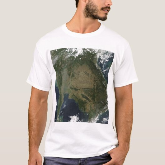 T-shirt Vue satellite de l'Indochine (Devant)