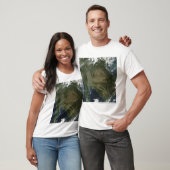 T-shirt Vue satellite de l'Indochine (Unisexe)