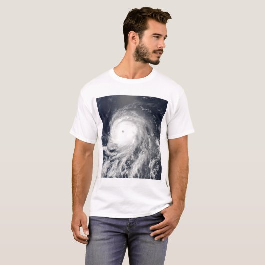 T-shirt Vue satellite de l'ouragan Celia (Devant entier)