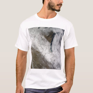 T-shirt Vue satellite de neige et de froid