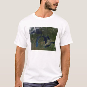 T-shirt Vue satellite des Grands Lacs
