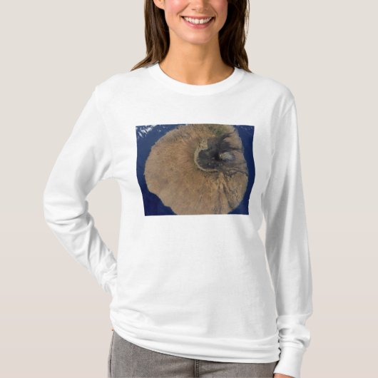 T-shirt Vue satellite du Mont Fogo (Devant)