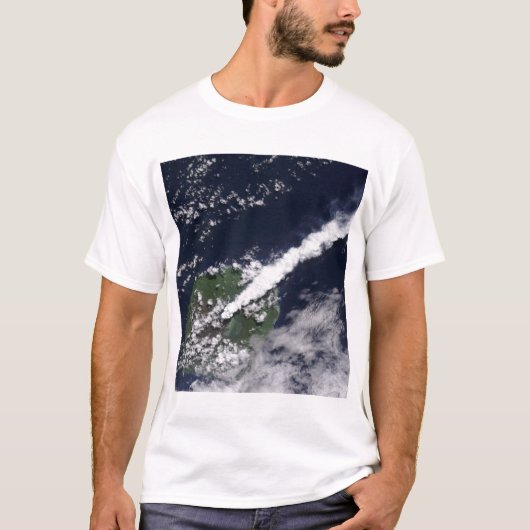 T-shirt Vue satellite d'un panache épais et riche en vapeu (Devant)