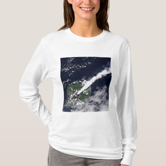T-shirt Vue satellite d'un panache épais et riche en vapeu (Devant)