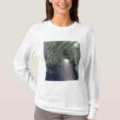 T-shirt Vue satellite d'une marée noire (Devant)