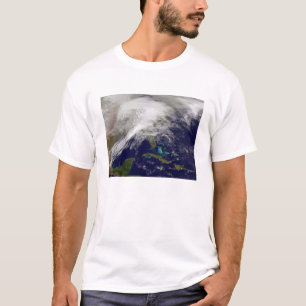 T-shirt Vue satellite d'une tempête d'hiver massive
