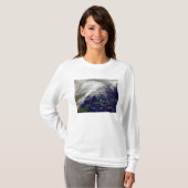 T-shirt Vue satellite d'une tempête d'hiver massive (Devant entier)