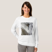 T-shirt Vue satellite sur la neige et le froid (Devant entier)