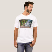 T-shirt Vue supérieure de rue principale des manoirs (Devant entier)