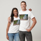 T-shirt Vue supérieure de rue principale des manoirs (Unisexe)