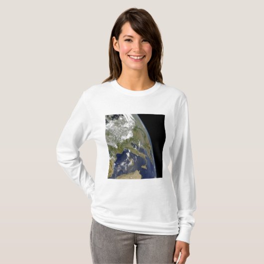 T-shirt Vue sur la Méditerranée occidentale (Devant entier)